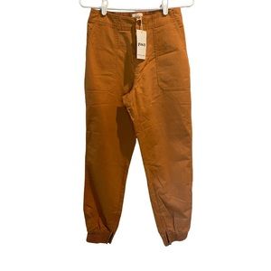 Pact woven twill utility joggers